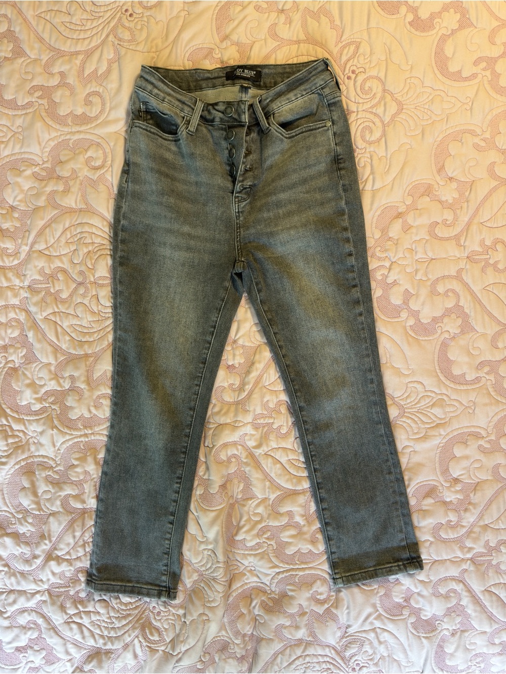 Judy Blue High Rise Gray Charcoal Capri Ankle Jeans Size 5/27 NWOT